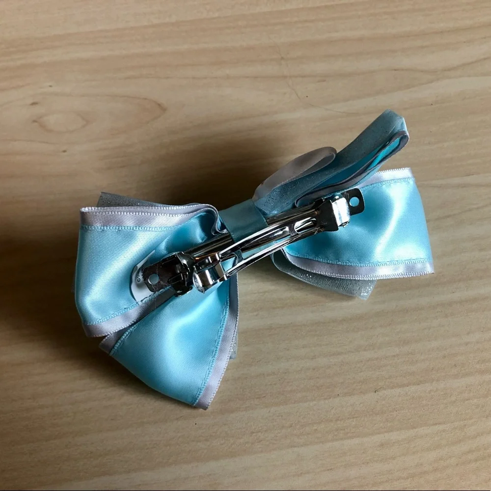 Disney Frozen Elsa Dress Disneybound Cosplay Glitter Hair Bow/Clip